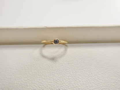 14k Real Solid Yellow Gold CZ Hoop Earring Cartilage Daith Ring Piercing