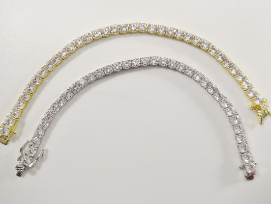 real 925 sterling silver 4MM 6 INCH / 6.5 INCH tennis bracelet