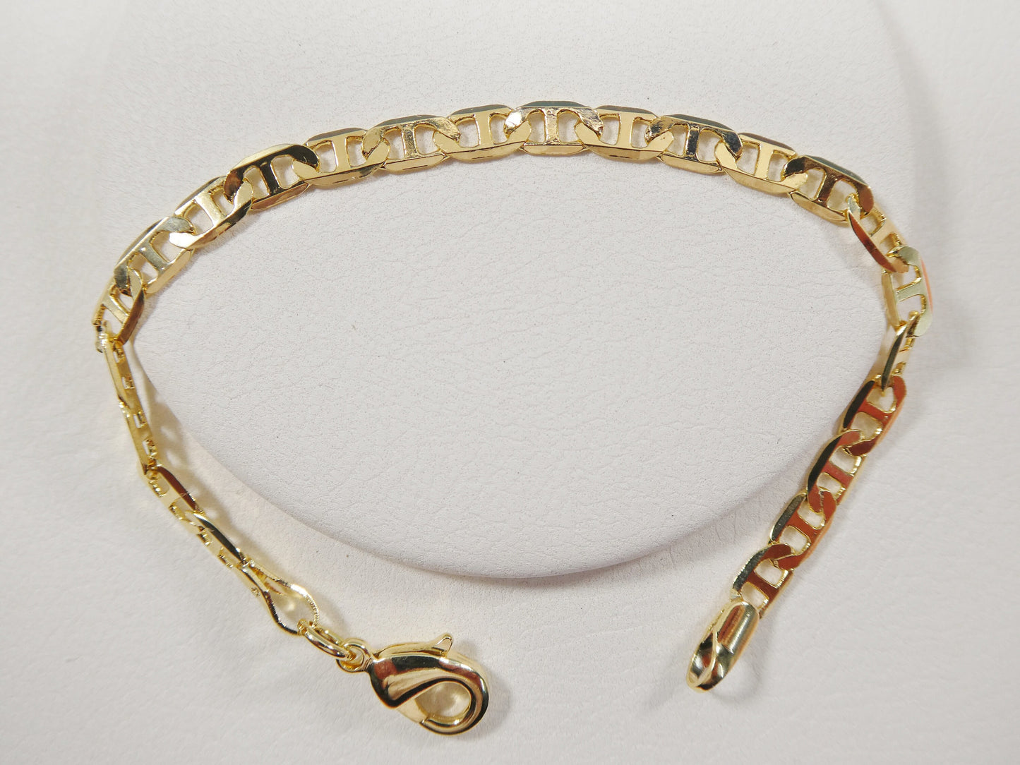 5.5 inch 18k gold filled mariner style baby bracelet