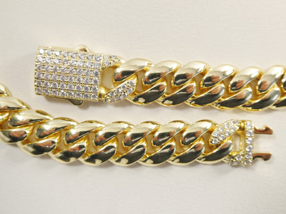 14mm 18k Gold Filled Monaco Necklace Choker Necklace 18" 20"24" Length