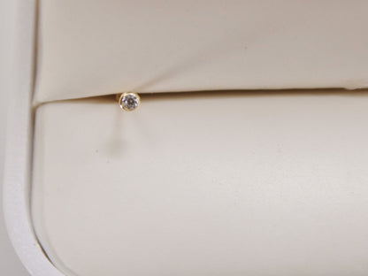 14k Real Solid Yellow Gold Long Post Nose Ring