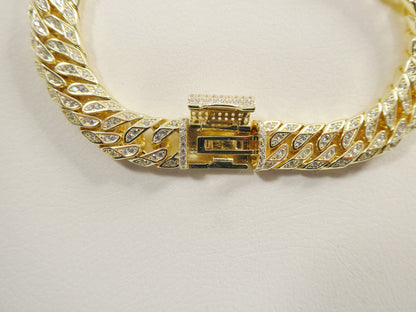 Real 925 Sterling Silver 8 Inch Monaco Bracelet