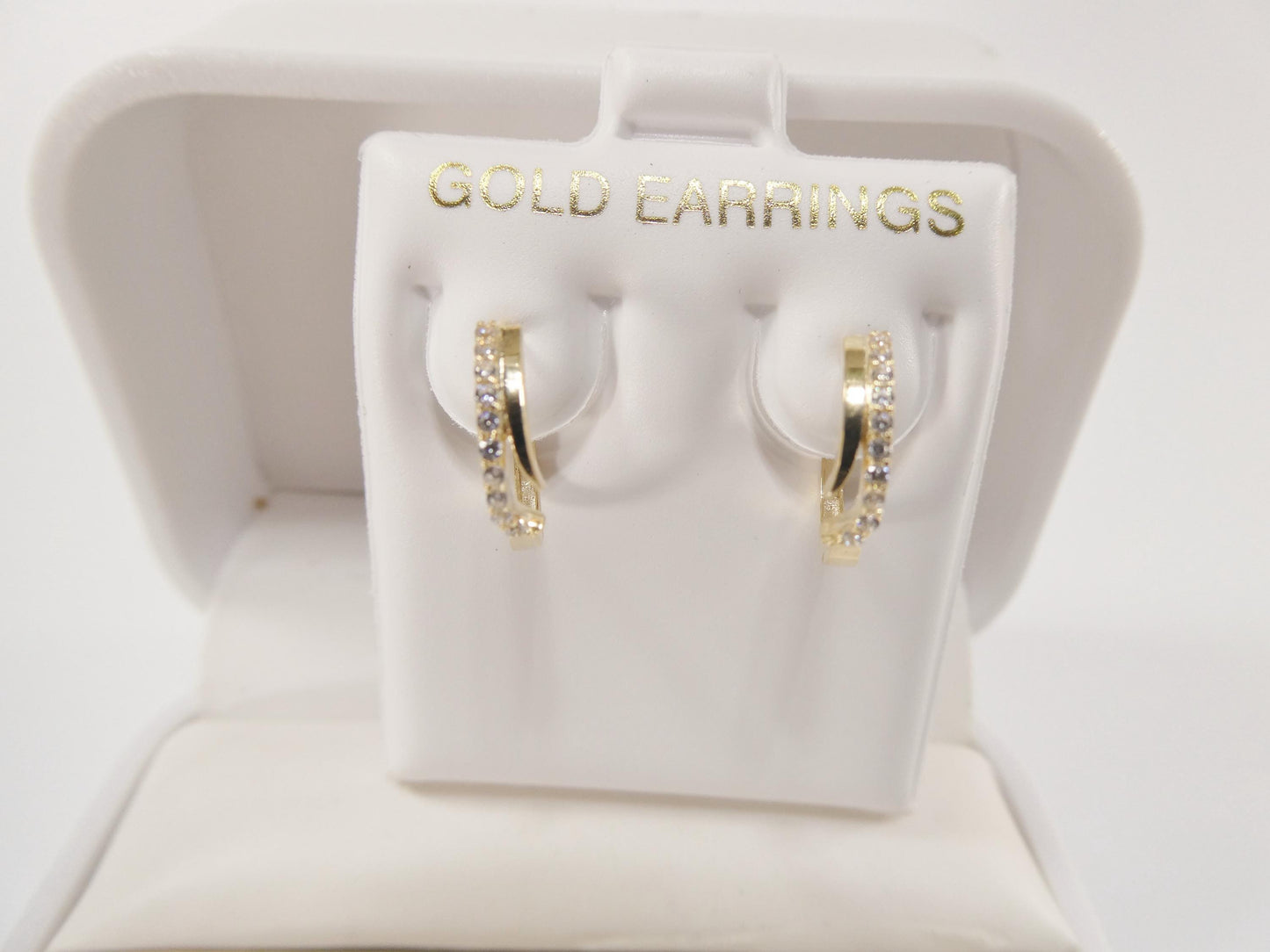 10k real yellow gold design huggies hinged hoop earrings daith