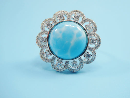 turquois ring real 925 sterling silver