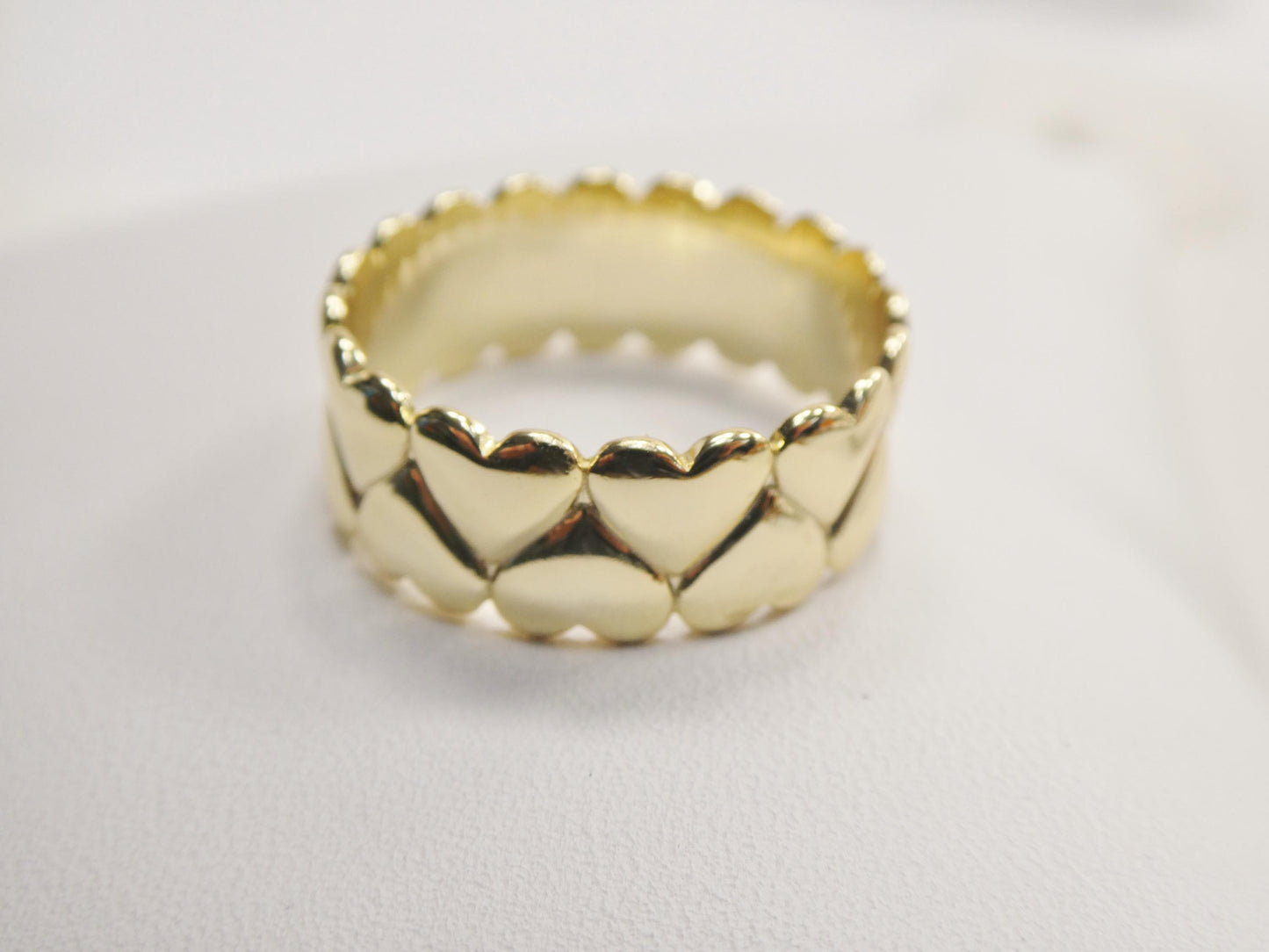 real 925 sterling silver over 14 yellow gold ring