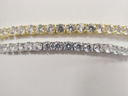 Real 925 Sterling Silver 4MM 6 INCH / 6.5 INCH Tennis Bracelet