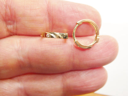 Real 10k Solid Yellow Gold Designer Earrings