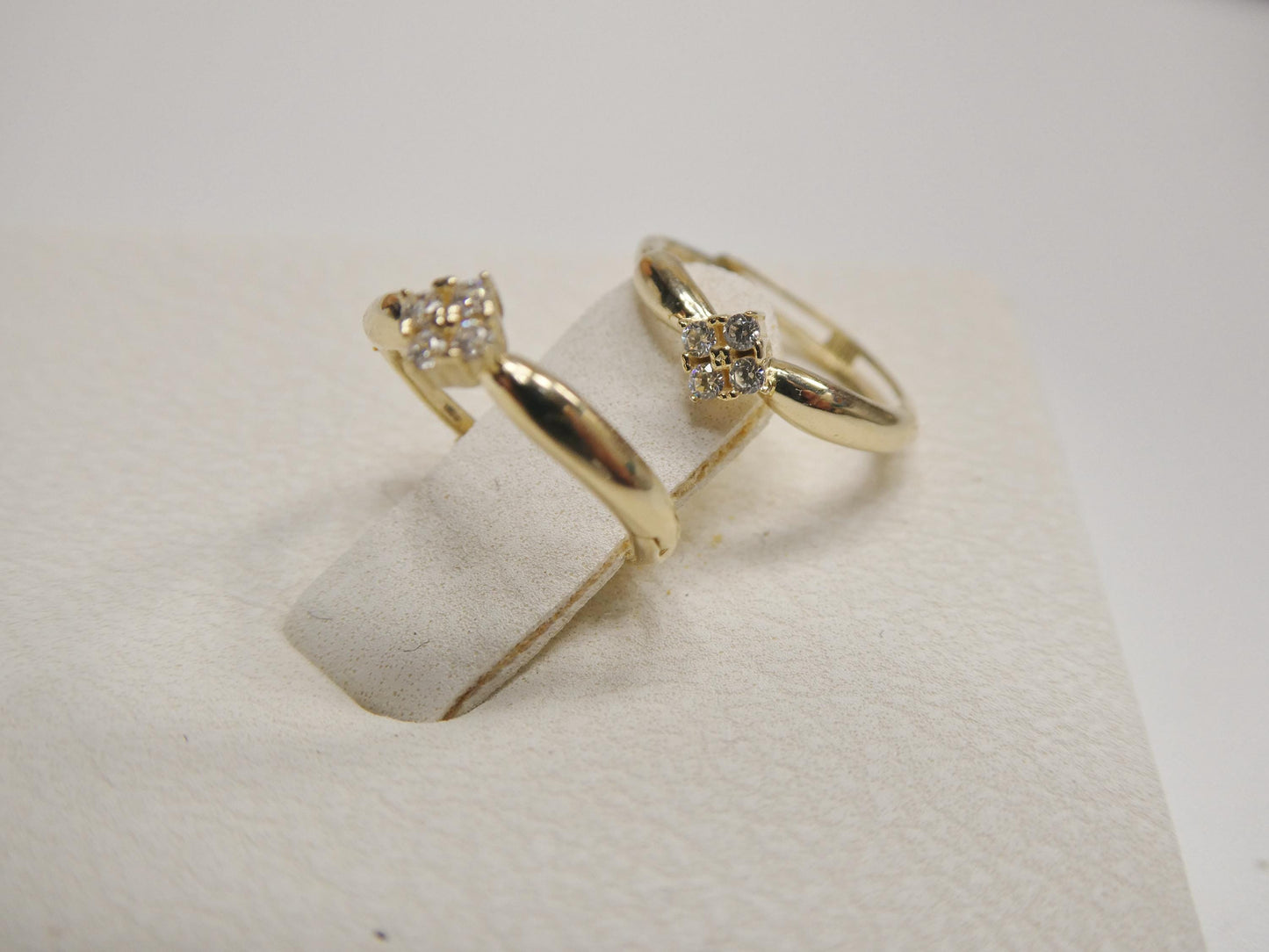 real 10k solid yellow gold designer earrings