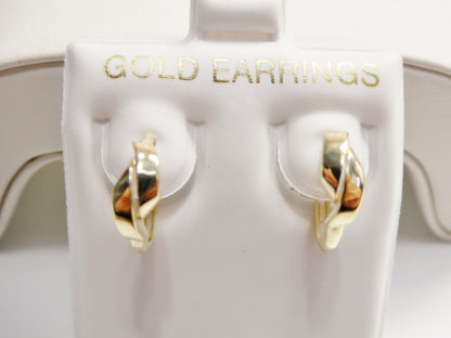 Real 10k Solid Yellow Gold Designer Earrings