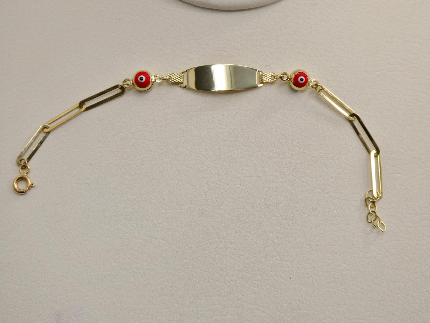 real 10k solid yellow gold baby bracelet