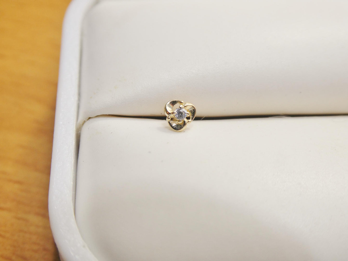 14k real solid yellow gold small nose rings