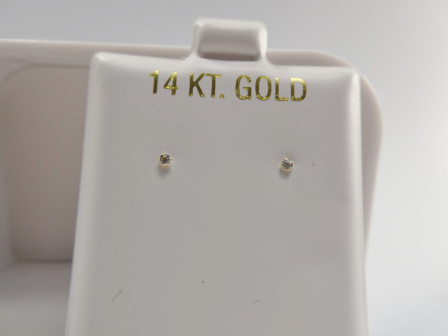 14k real solid yellow gold push post pair nose earrings