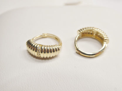 Real 10k Solid Yellow Gold Designer Earrings