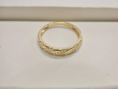 Real 10k Solid Yellow Gold Women's Classic Ring