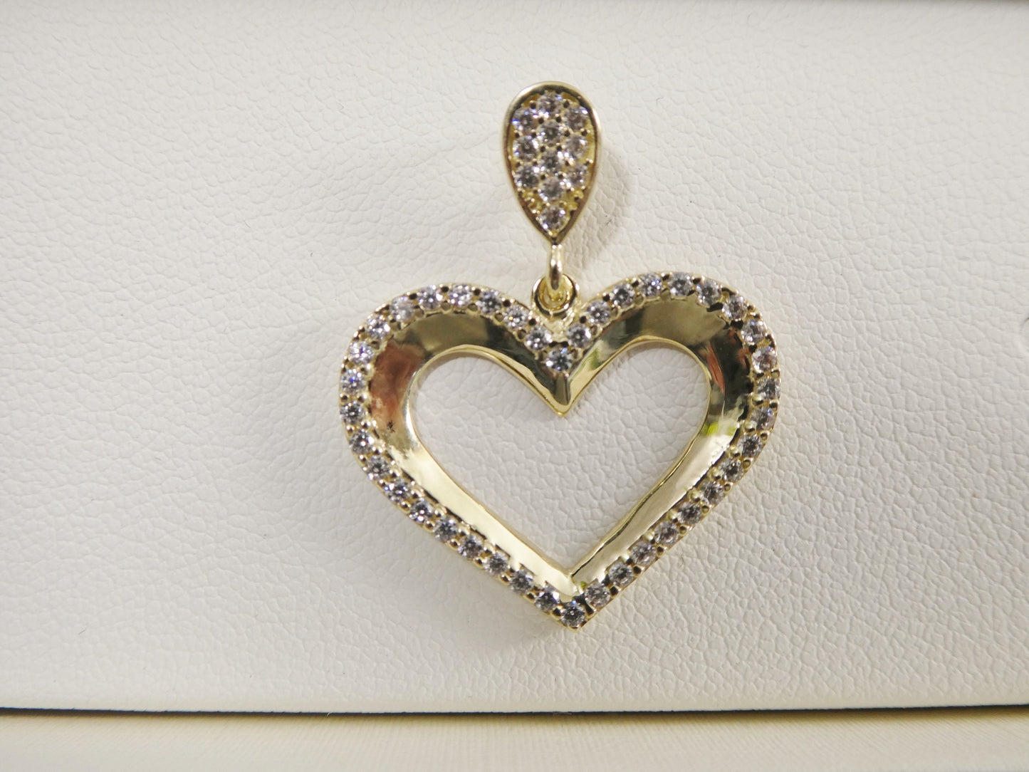 10k real solid yellow gold /16 inch/ 18 inch chain and heart pendent set