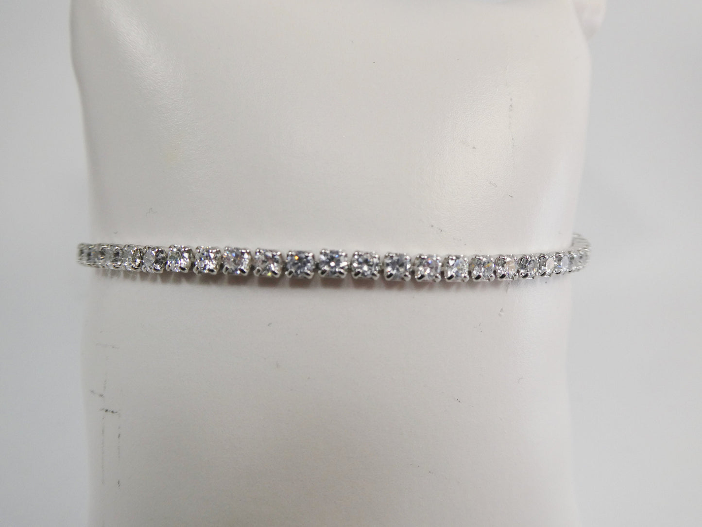 Adjustable tennis bracelet real 925 sterling silver