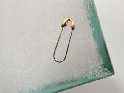 10k Real Solid Yellow Gold Plain Polish Pin Brooch