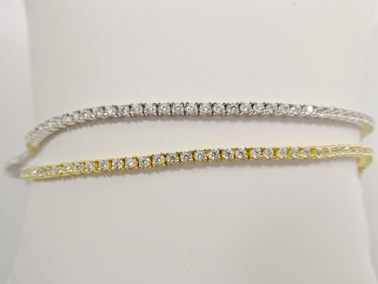real 925 sterling silver 2MM 6 INCH 6.5 INCH tennis ladies bracelet