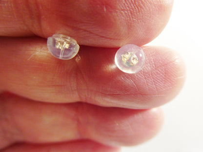 14k Yellow Gold Silicon Backing