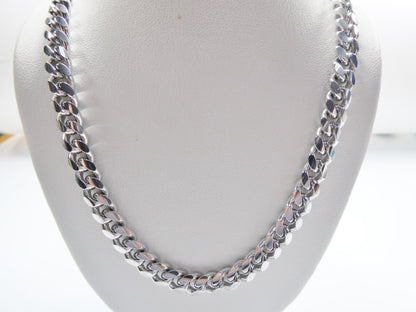 Real 925 Sterling Silver 6.5mm Solid Link Bracelet