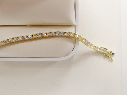 Real 925 Sterling Silver 2.5MM 6 Inch Tennis Bracelet