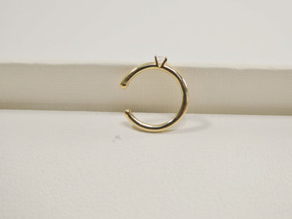 14k Real Solid Yellow Gold Cartilage Nose Ring Body Ring Piercing