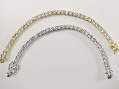 Real 925 Sterling Silver 4MM 6 INCH / 6.5 INCH Tennis Bracelet