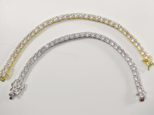 real 925 sterling silver 4MM 6 INCH / 6.5 INCH tennis bracelet