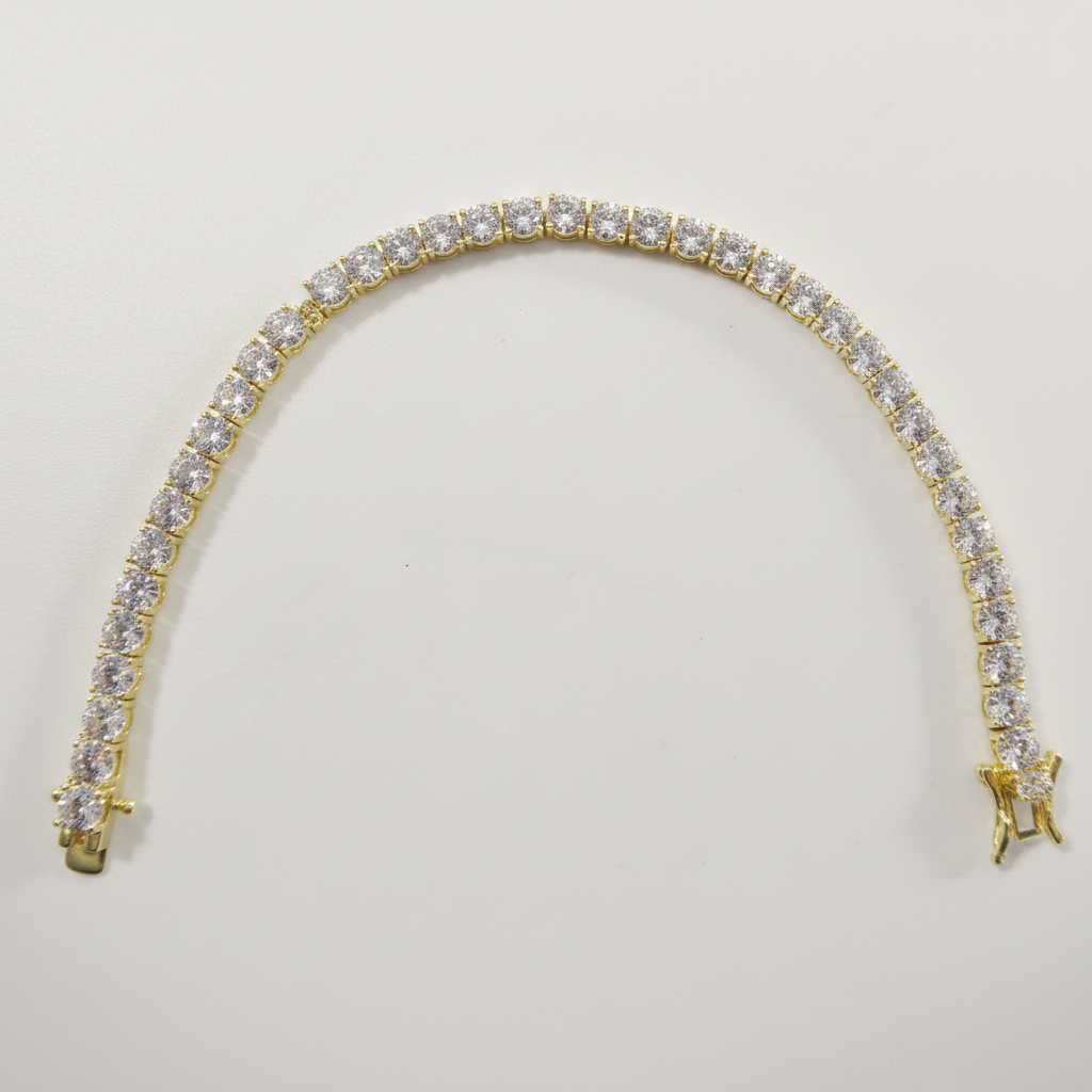 Real 925 Sterling Silver 4MM 6 INCH / 6.5 INCH Tennis Bracelet