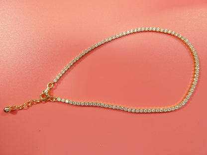 Anklet Bracelet With Extension Tennis Bracelet Real 925 Sterling Silver