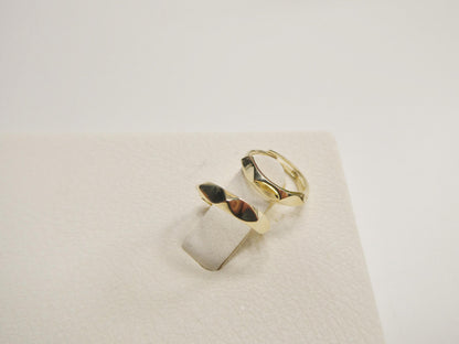 Real 10k Solid Yellow Gold Designer Earrings