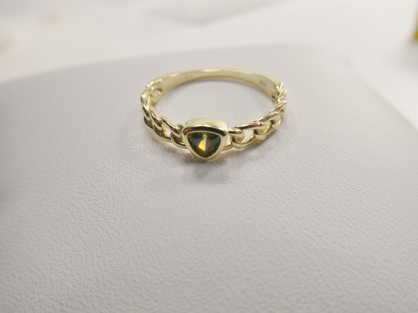 real 925 sterling silver over 14 yellow gold ring