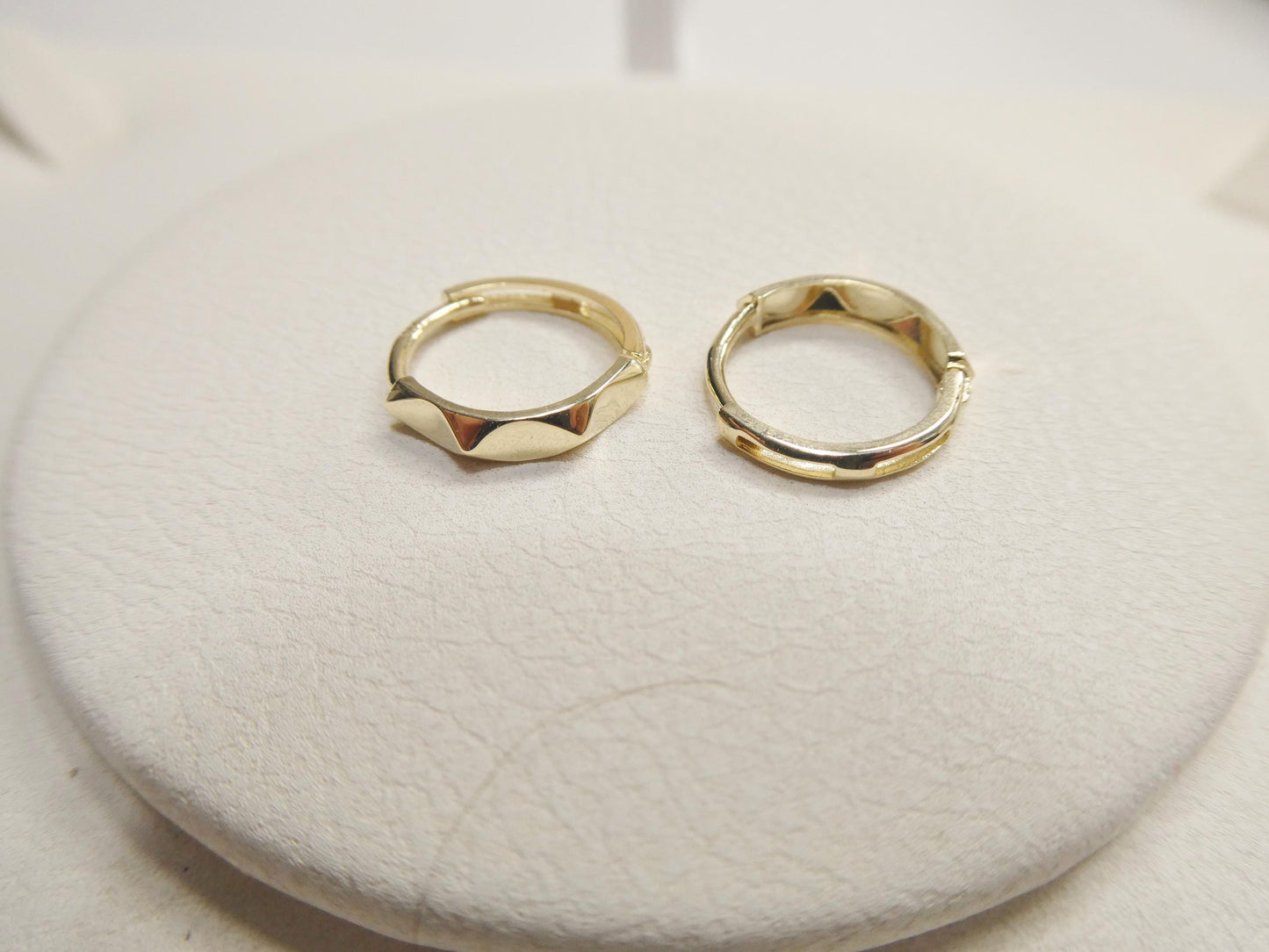 real 10k solid yellow gold designer earrings