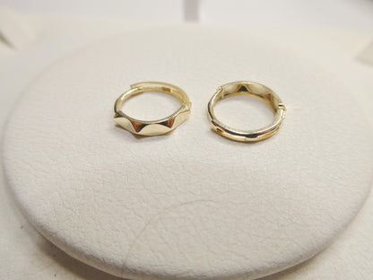 Real 10k Solid Yellow Gold Designer Earrings