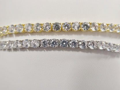 Real 925 Sterling Silver 4MM 6 INCH / 6.5 INCH Tennis Bracelet