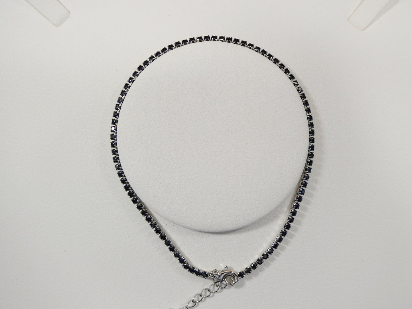 anklet bracelet with extension tennis bracelet real 925 sterling silver