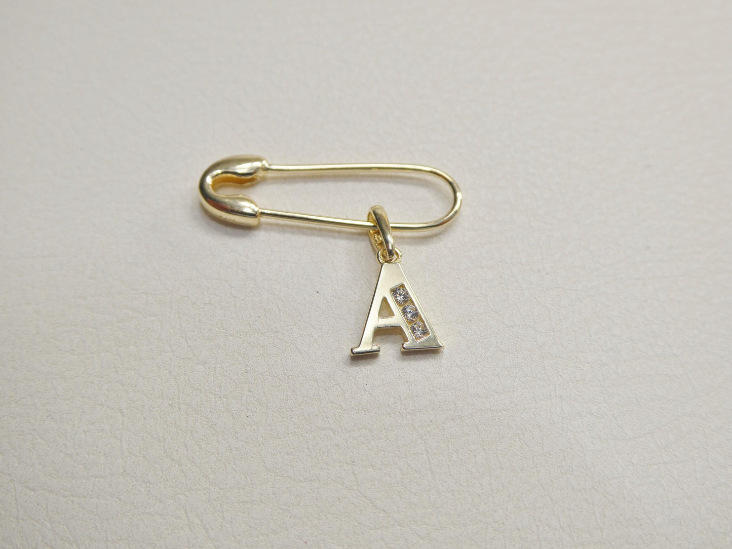10k real solid yellow gold mini small initial alphabet pendent charm