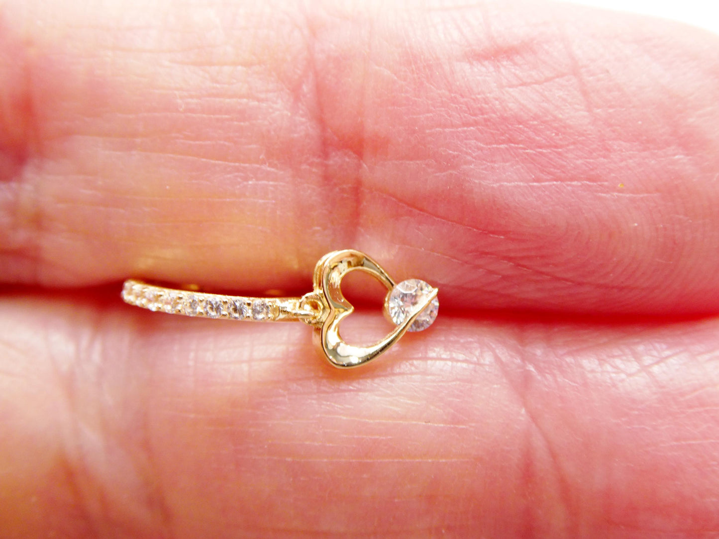 14k real solid yellow gold seamless clicker cartilage helix hoop