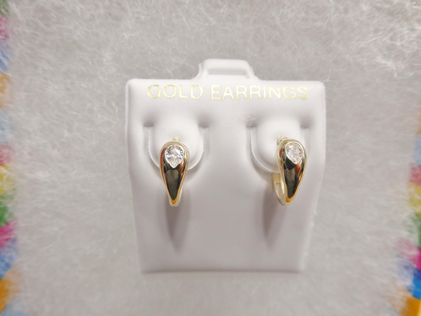 real 10k solid yellow gold designer earrings