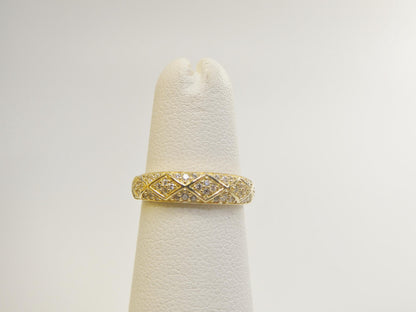Real 10k Solid Yellow Gold Women's Classic Ring