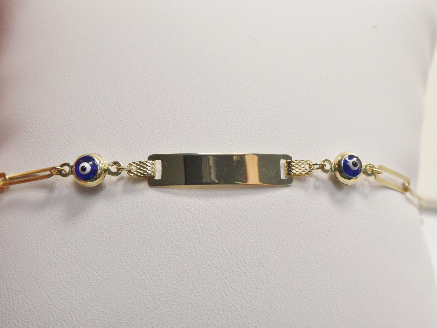 real 10k solid yellow gold baby bracelet