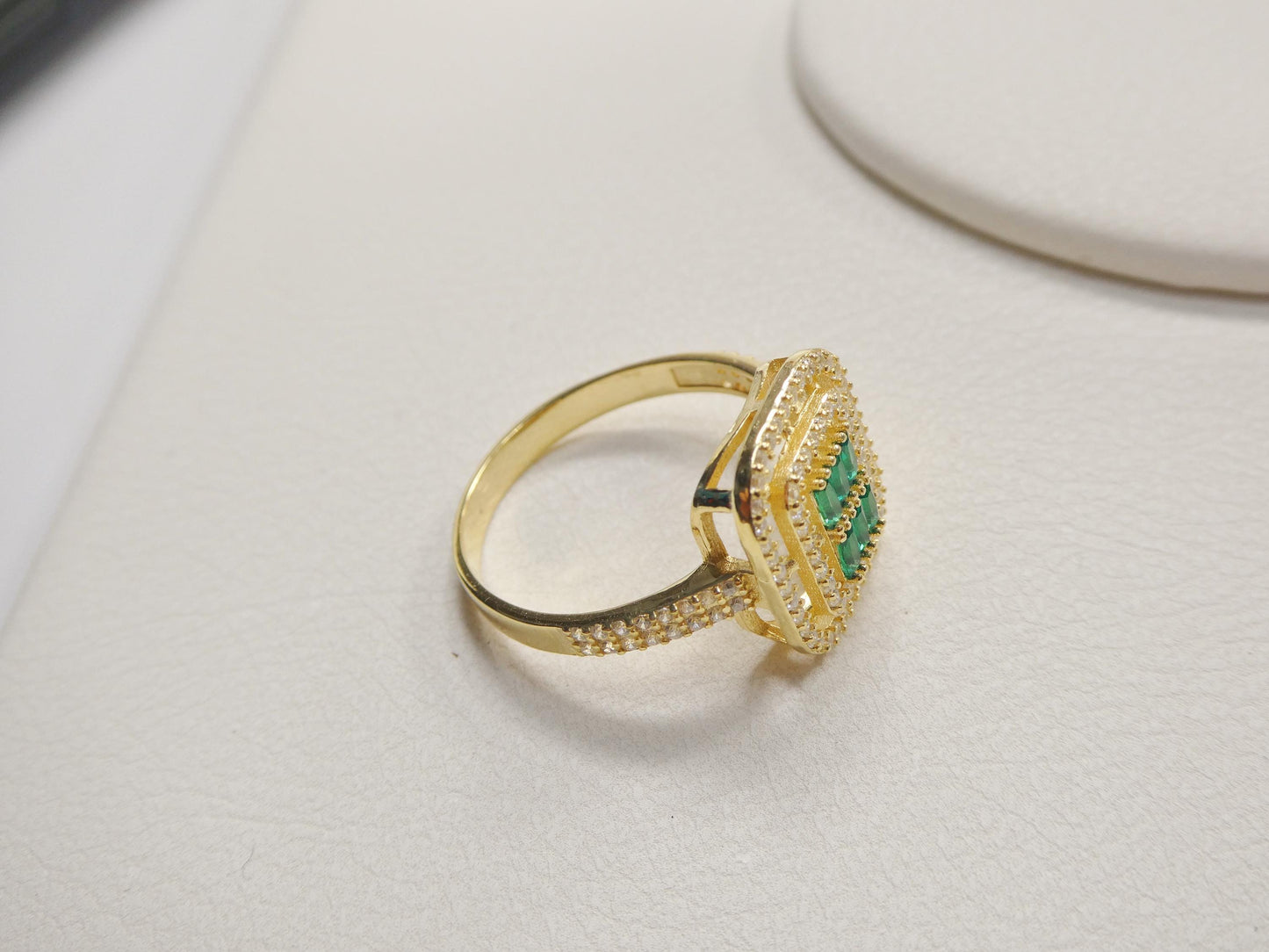 real 925 sterling silver over 14 yellow gold ring