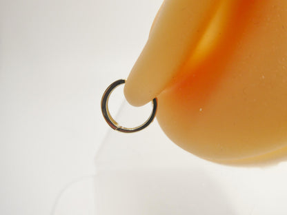 Real 10k Solid Yellow Gold Designer High Polish Hoop Huggie Earrings