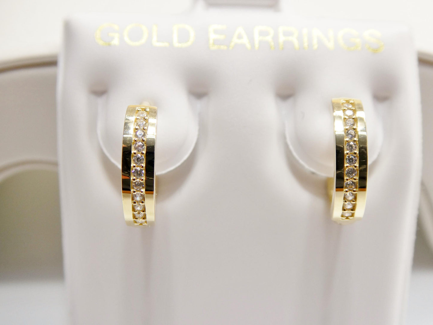 real 10k solid yellow gold designer earrings