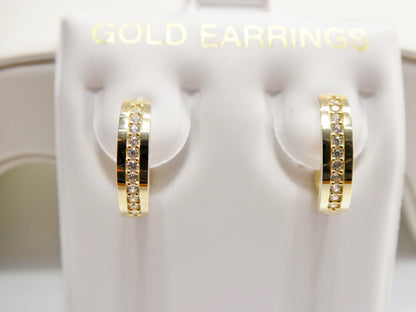 Real 10k Solid Yellow Gold Designer Earrings