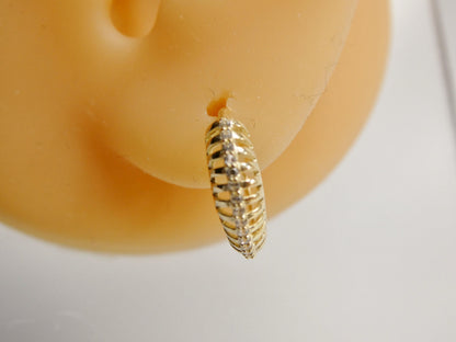 Real 10k Solid Yellow Gold Designer Earrings