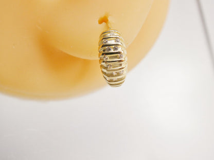Real 10k Solid Yellow Gold Designer Earrings