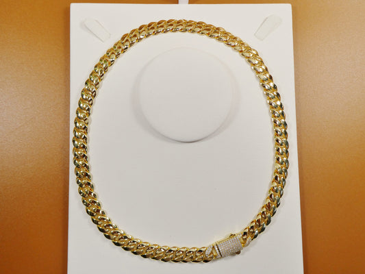 18k gold filled Monaco necklace choker necklace 10mm 18" 20" 24" length