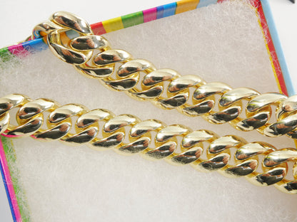 14mm 18k Gold Filled Monaco Necklace Choker Necklace 18" 20"24" Length
