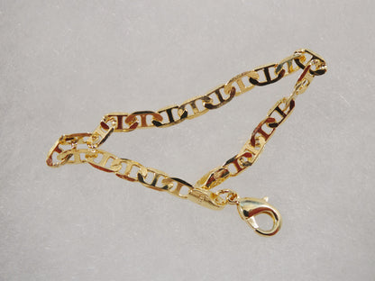 5.5 Inch 18k Gold Filled Mariner Style Baby Bracelet